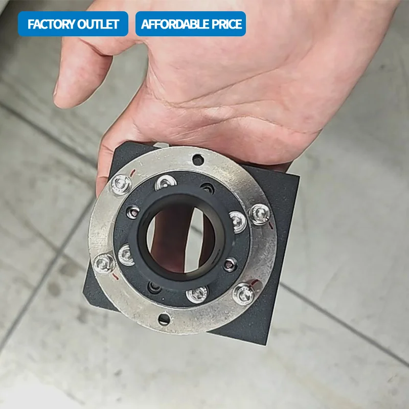 304 Stainless Steel Adjustable Damping Rotary Shaft Bearing Circular Flange 360 Degree Arbitrary Overlapping Hole Hinge
