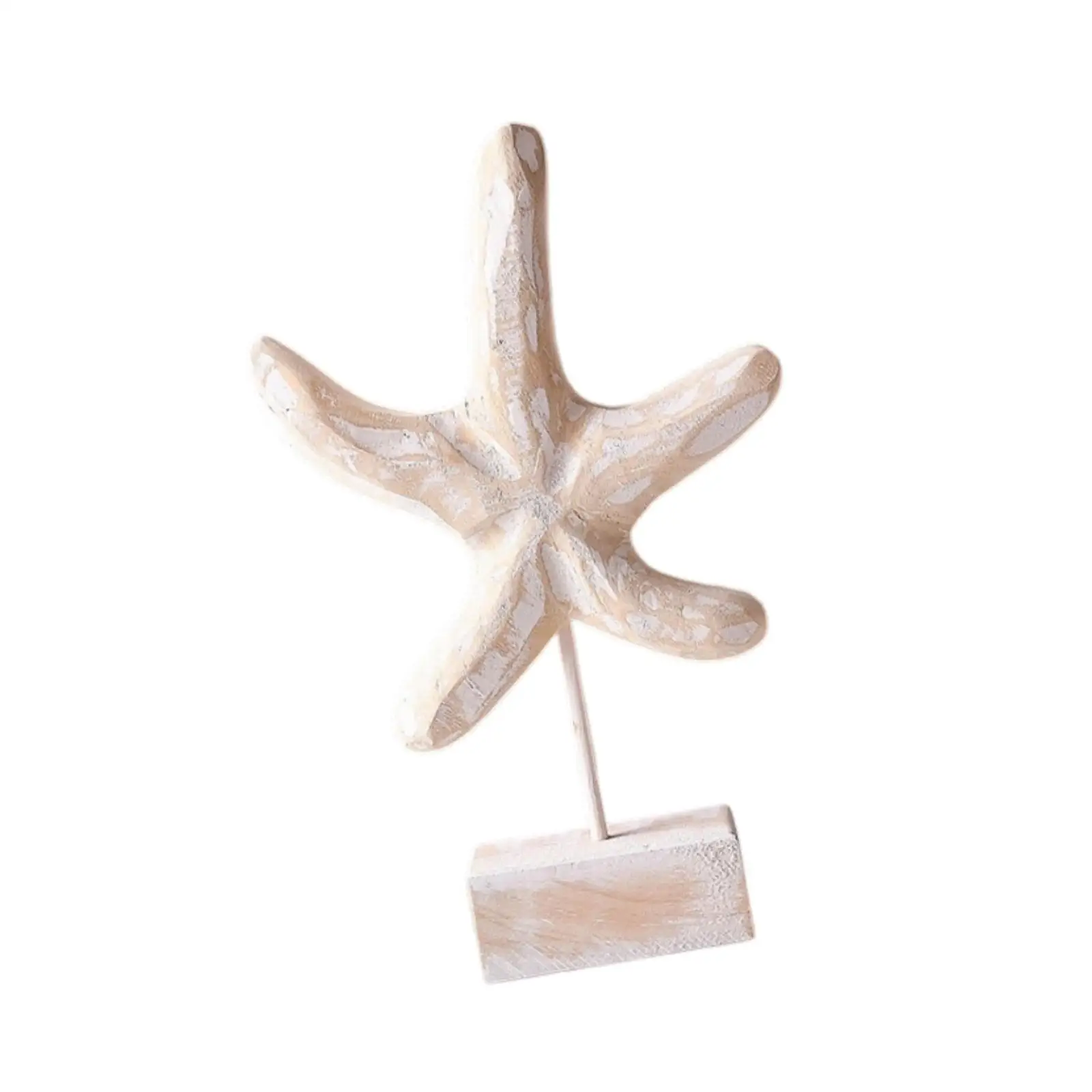 Wooden Nautical Home Decor Statue Sculpture Ocean Beach Coastal Decor Decoration Tabletop Statue for Office Home Living Room