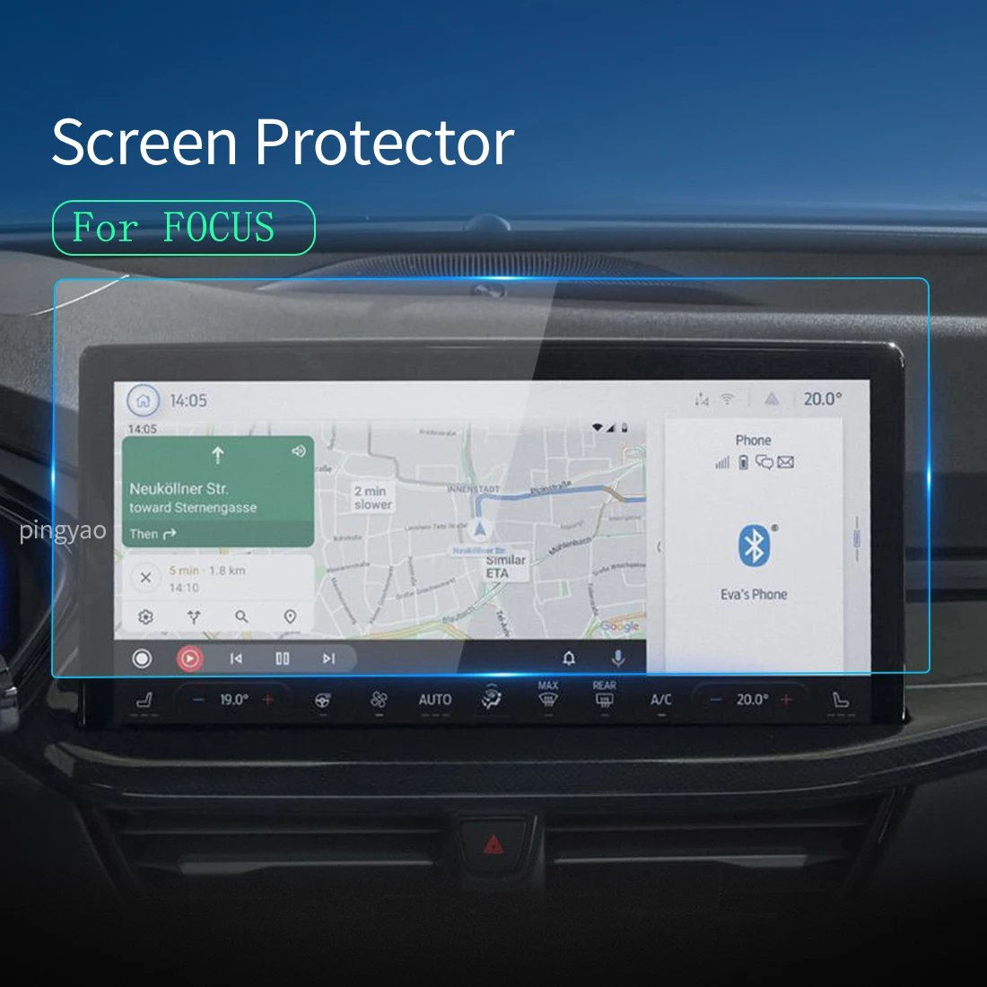 

Автомобильные наклейки, Защита экрана для Ford Focus 2023, навигатор, дисплей, аксессуары для автомобиля