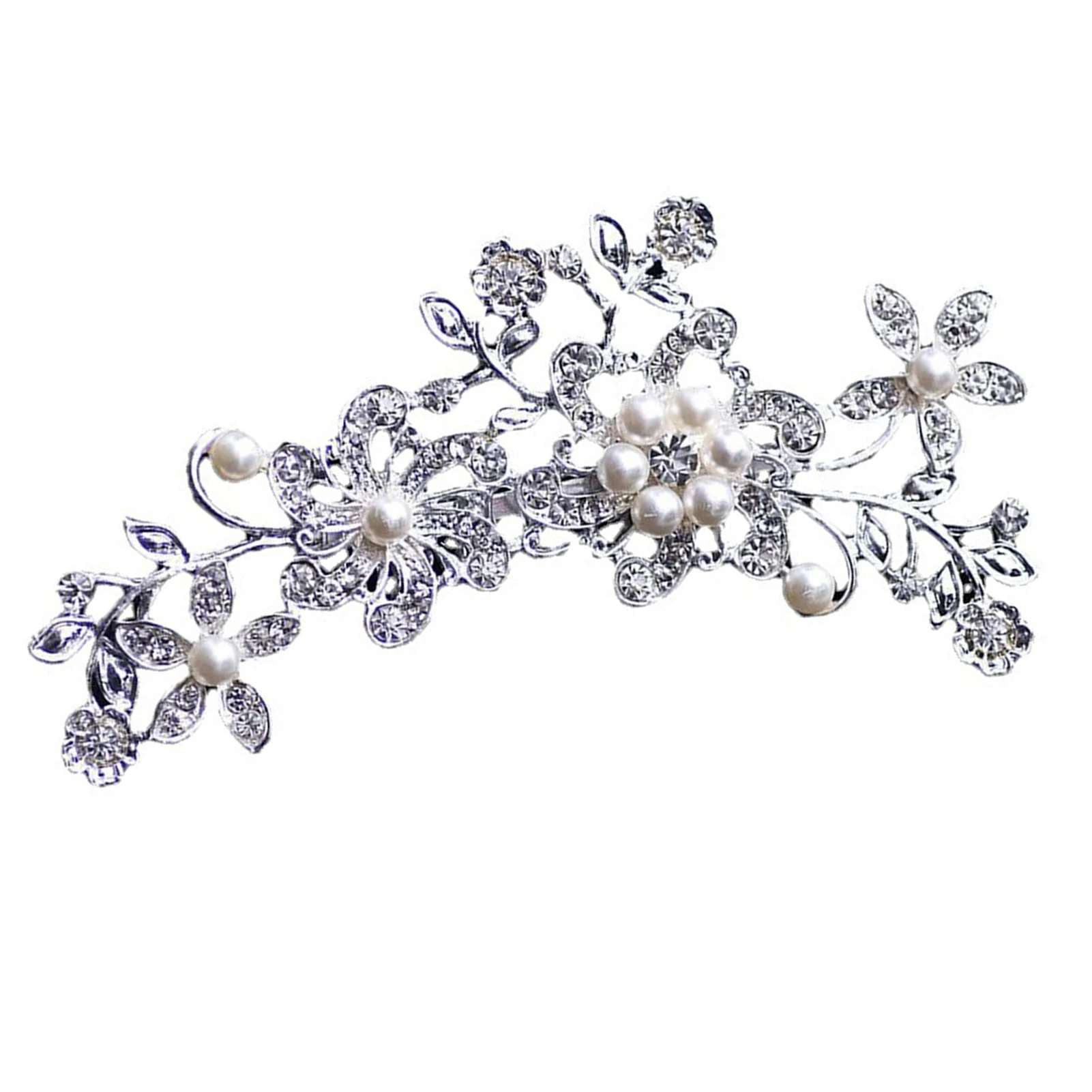 Crystal Flower Wedding Hair Pins Rhinestone Exquisite Hair Styling Accessories for Lover Family Friend and Coworkers