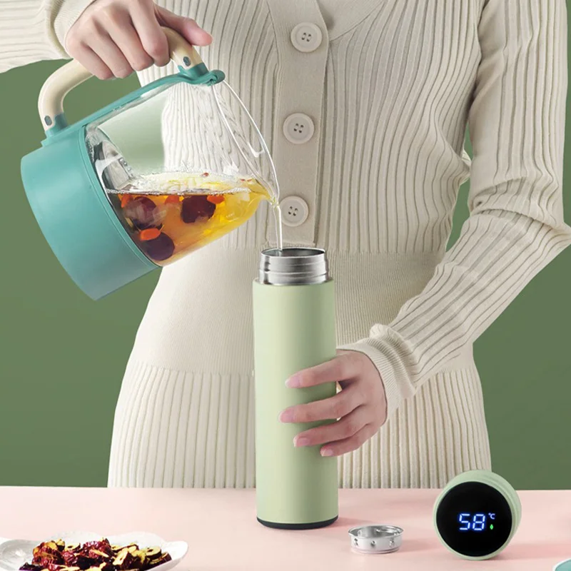 Xiaomi Youpin-Tasse Thermique Intelligente avec Affichage de la Température, Thermos de Voiture en Acier Inoxydable 304, Bouteille d'Eau Chauffante Longue Durée