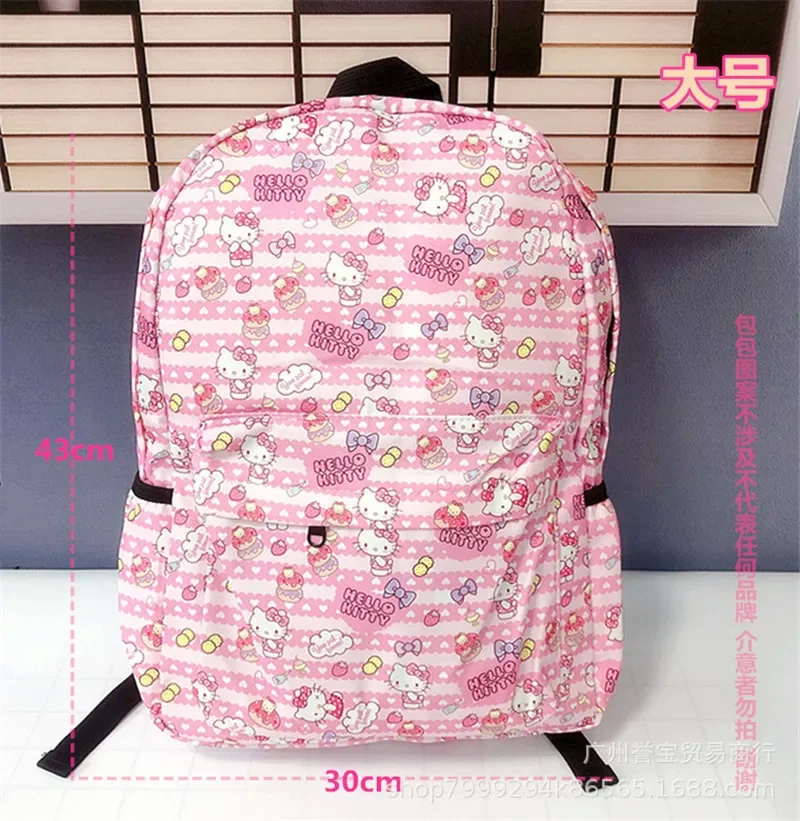 

Student Backpack Sanrio hello kitty Schoolbag kuromi Cute Bag boy girl handbag Melody Shoulder Bag Cartoon Storage