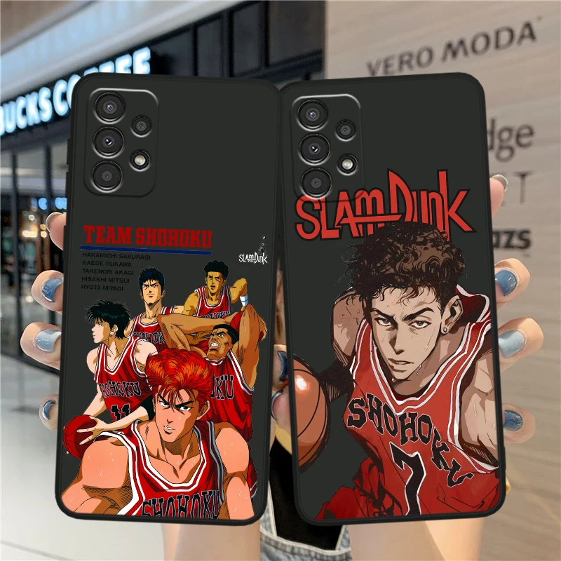 S-lam D-unks Animation For Samsung A90 A80 A70S A60 A50S A40 A30S A20E A20S A10S Silicone Black Phone Case