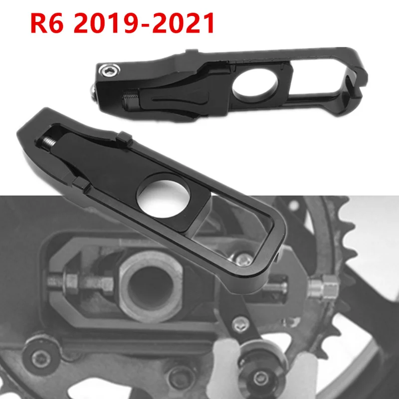 YZF-R6 Motorcycle Left Right Chain Adjusters Tensioners Replacement For Yamaha YZF R6 2019 2020 2021 2022 2023