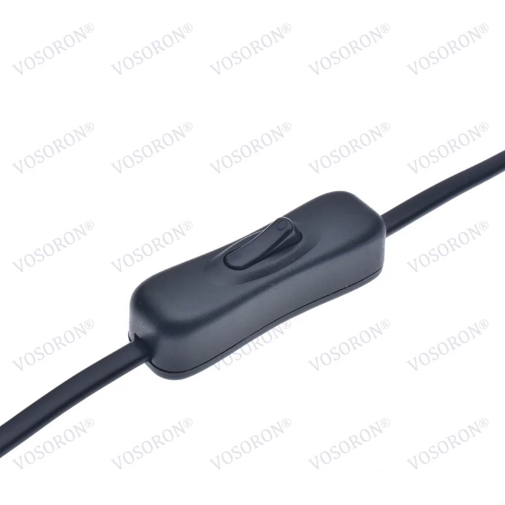 IEC 320 C8 Male Plug to C7 Female Connector AC Power Cord With Switch , Type Figure 8 Power Extension Cable 30cm Switche*