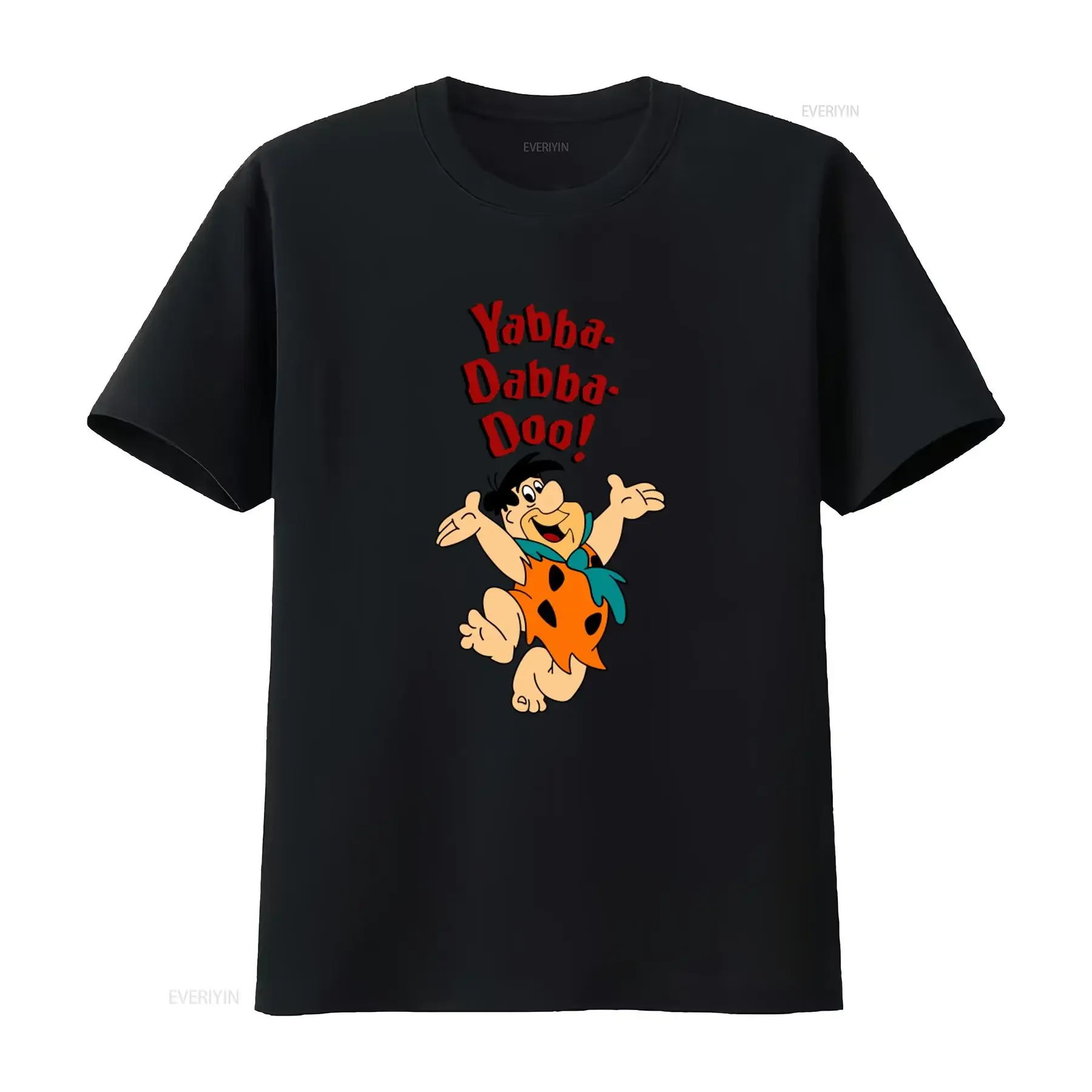 Camiseta Fred Flintstone 100% algodón vintage con estampado Yabba Dabba Doo S 5XL vintage lavada con gráfico elegante informal unisex