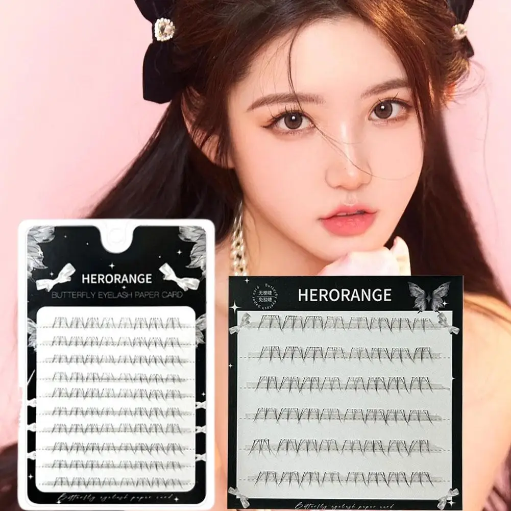 Glue-free Individual False eyelashes Nature Thin Band Bottom Eyelashes manga Curl lower lashes extenstions Makeup Kit Lashes