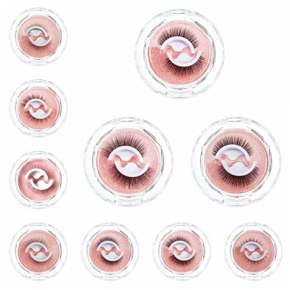 Met Reserve Tape Zelfklevende Valse Wimpers Langdurige Make-Up Lijmvrije Valse Wimpers Herbruikbare Pluizige