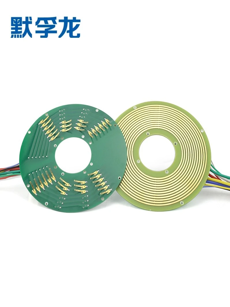 Disc slip ring PCB conductive slip ring inner hole 12-50mm separate ultra-thin collector ring, 1~ 12 rings optional