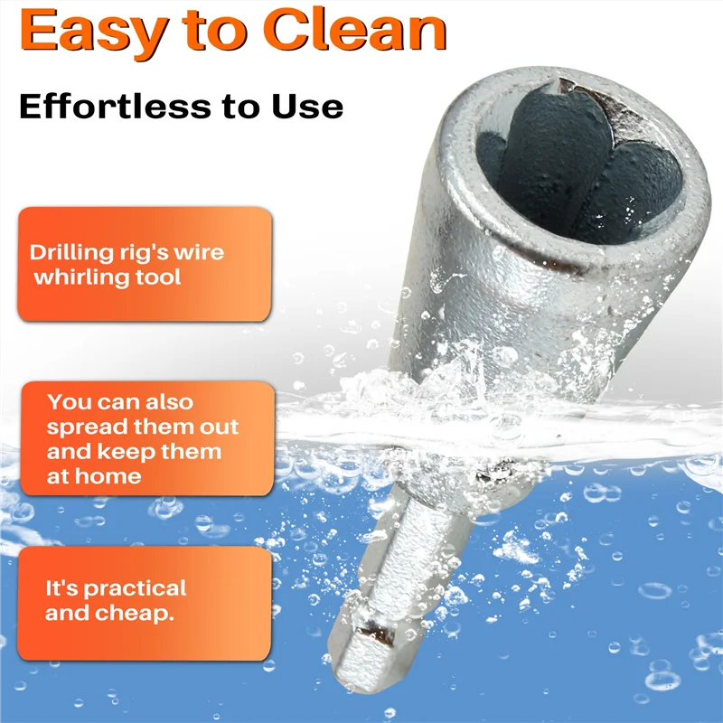 Ferramenta de twister de fio ABRB-3Pcs para broca-despelador de fio de 3 vias/5 vias e ferramenta de twister de fio elétrico para peças de reposição de broca elétrica