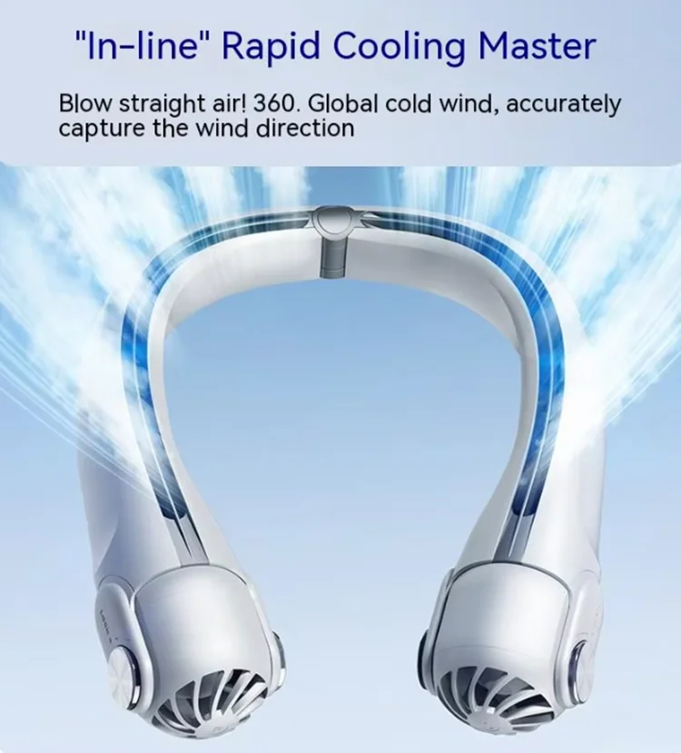 IFINE 2024, лучшая цена, портативный шейный вентилятор, перезаряжаемый безлопастной турбо-охлаждающий подвесной вентилятор, электрический источник, пластик, Новое поступление