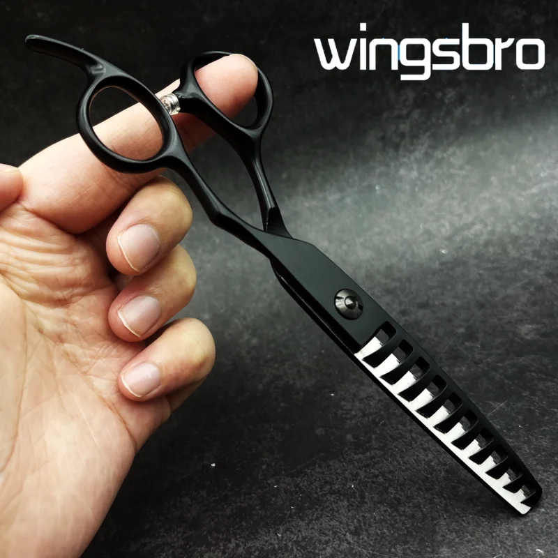 

6.5'Professional Hair Thinning Scissors black barber Scissor Thinning Shears haircut scissor Professional Hairdressing Tools