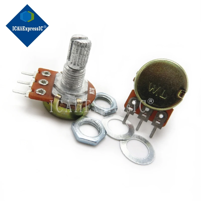 5 шт./партия WH148 15 мм усилитель вала двойной стерео потенциометр B1K B2K B5K B10K B20K B50K B100K B500K 3Pin 1K 2K 5K 10K 50K 100K