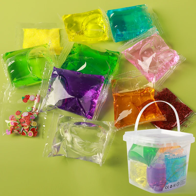 Crystal Transparent Clay, Creative,DIY, Create Your Favorite Slime, Suitable For Any Gift, Birthday Toy. Relieve Pressure, Soft