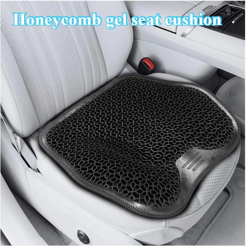 Breathable Thread Seat Pad Summer Car Gel Seat Cushion Honeycomb Design Gel Cushion Elastic Gel Car Seat Cushion Accessories