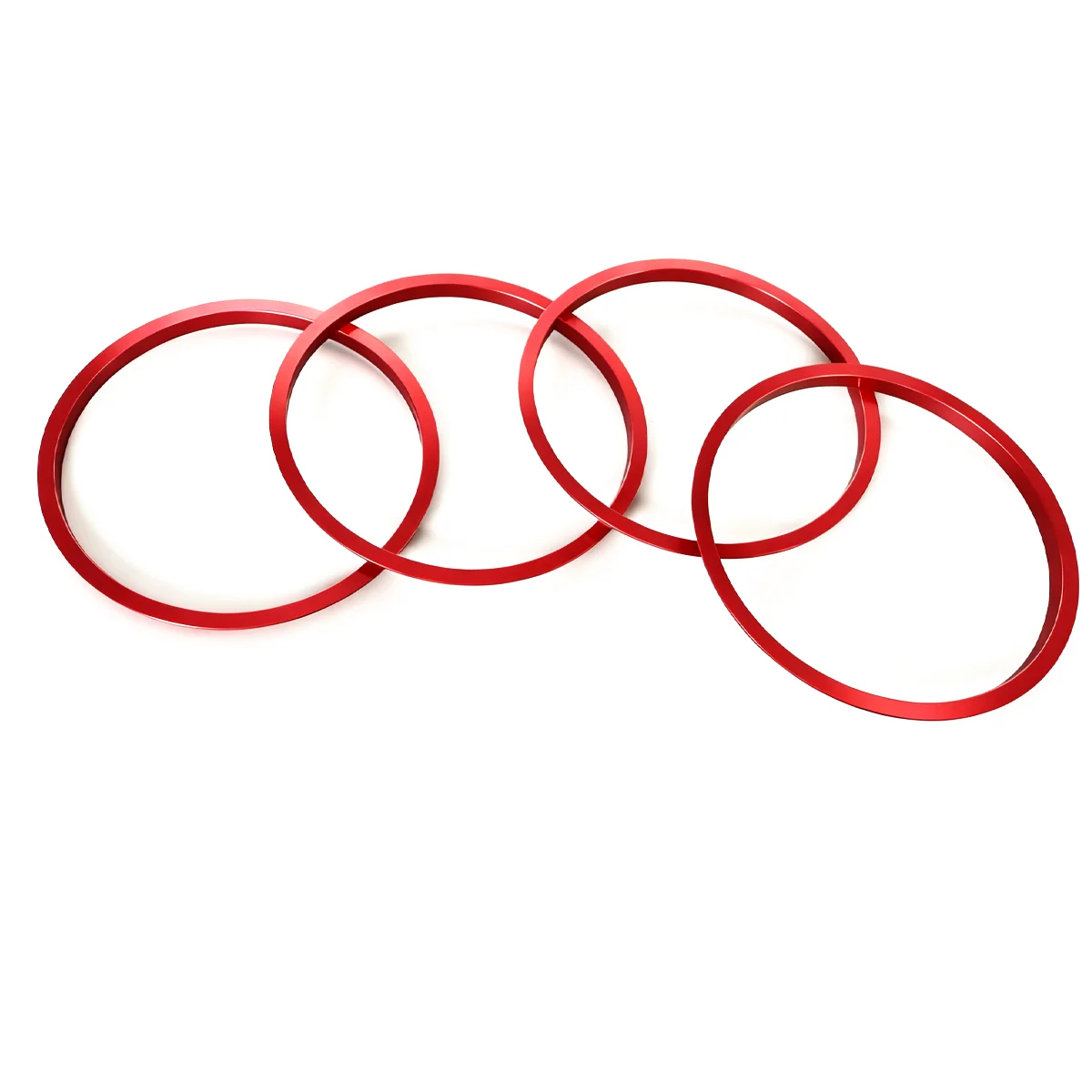 4-teiliges Set Kompatibel mit Toyota Tacoma 2016-2023 Klimaanlagen-Lüftungsdekorationsringe Armaturenbrett Luftauslass-Abdeckung Zierleisten – Detail 3