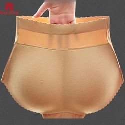 GUUDIA Middle Waist Big Booty Panties Not Removable Paded Panties Lifting Buttock Seamless Round Bun Enhancer Breathable