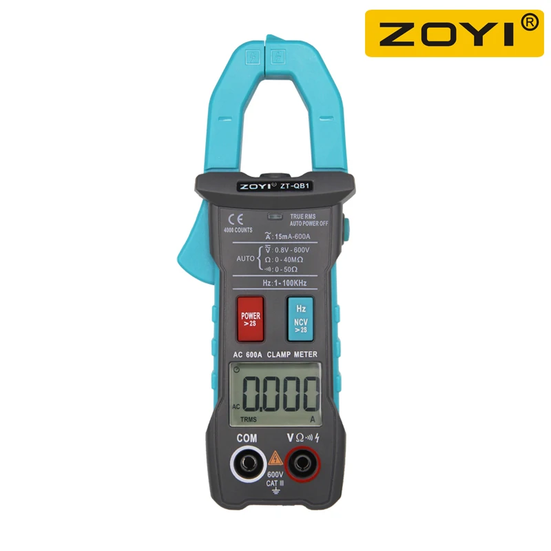 

ZOYI ZT-QB9 Digital Clamp Meter Professional 6000 Counts Multimeter Capacitance TEMP Auto Range Voltmeter Ammeter ZT-QB1