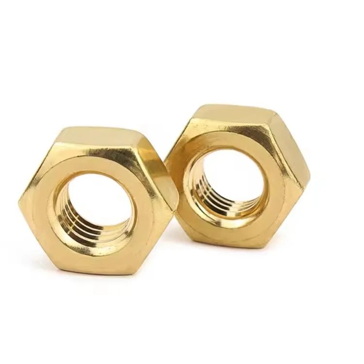 10/200pc DIN934 Solid Brass Copper Hex Hexagon Nut for M1 M1.2 M1.4 M1.6 M2 M2.5 M3 M4 M5 M6 M8 M10 M12 Screw Bolt Metric Thread