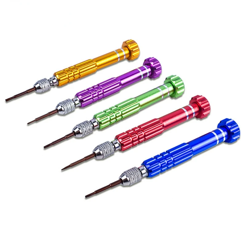 5 In 1 Screwdriver Set Mini Portable Slotted Phillips Hex Screwdriver Glasses Camera Computer Watch Phone Repair Tools