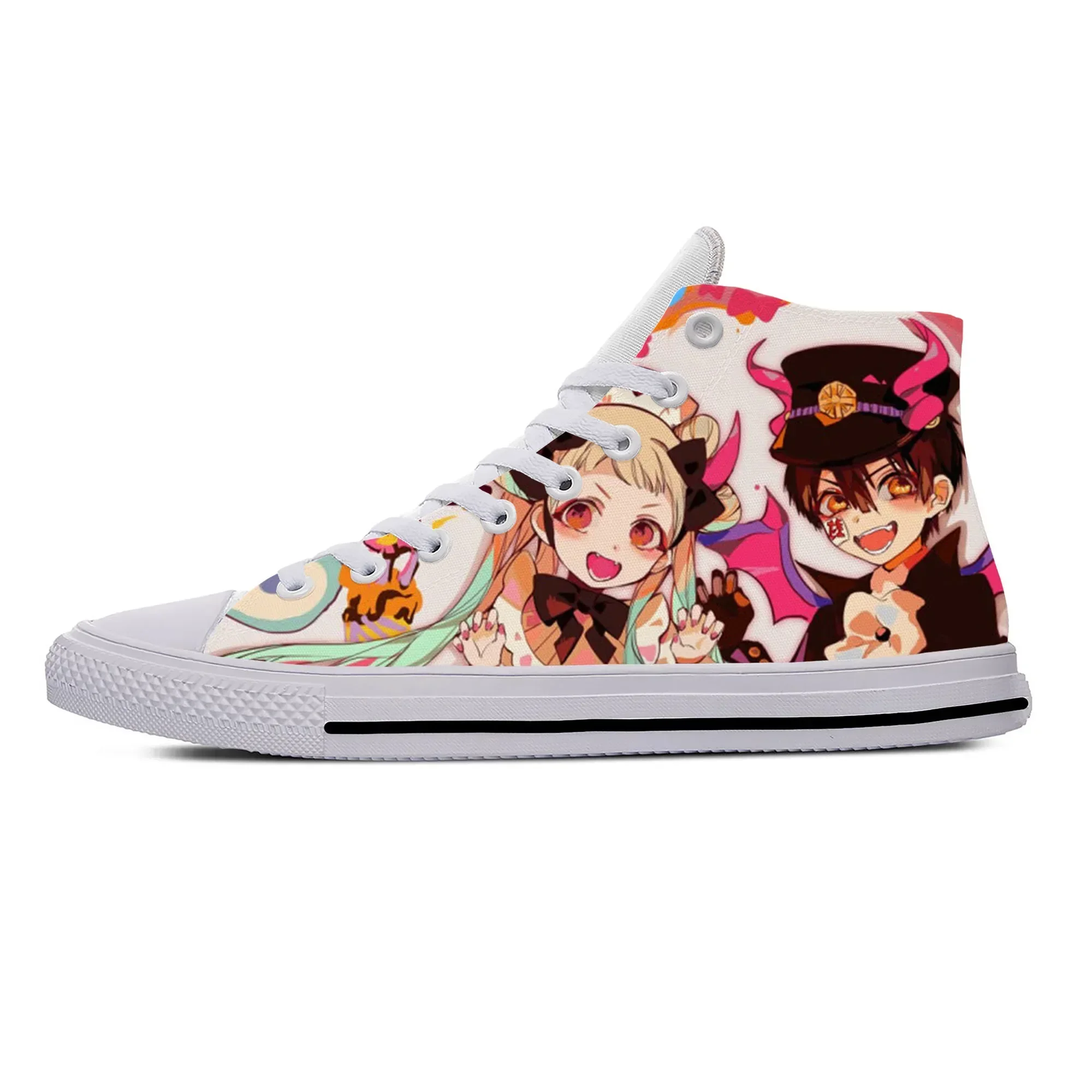 Anime Manga Cartoon Comic Toilet Bound Hanako Kun Casual Cloth Shoes High Top Lightweight Breathable 3D Print Men Women Sneakers