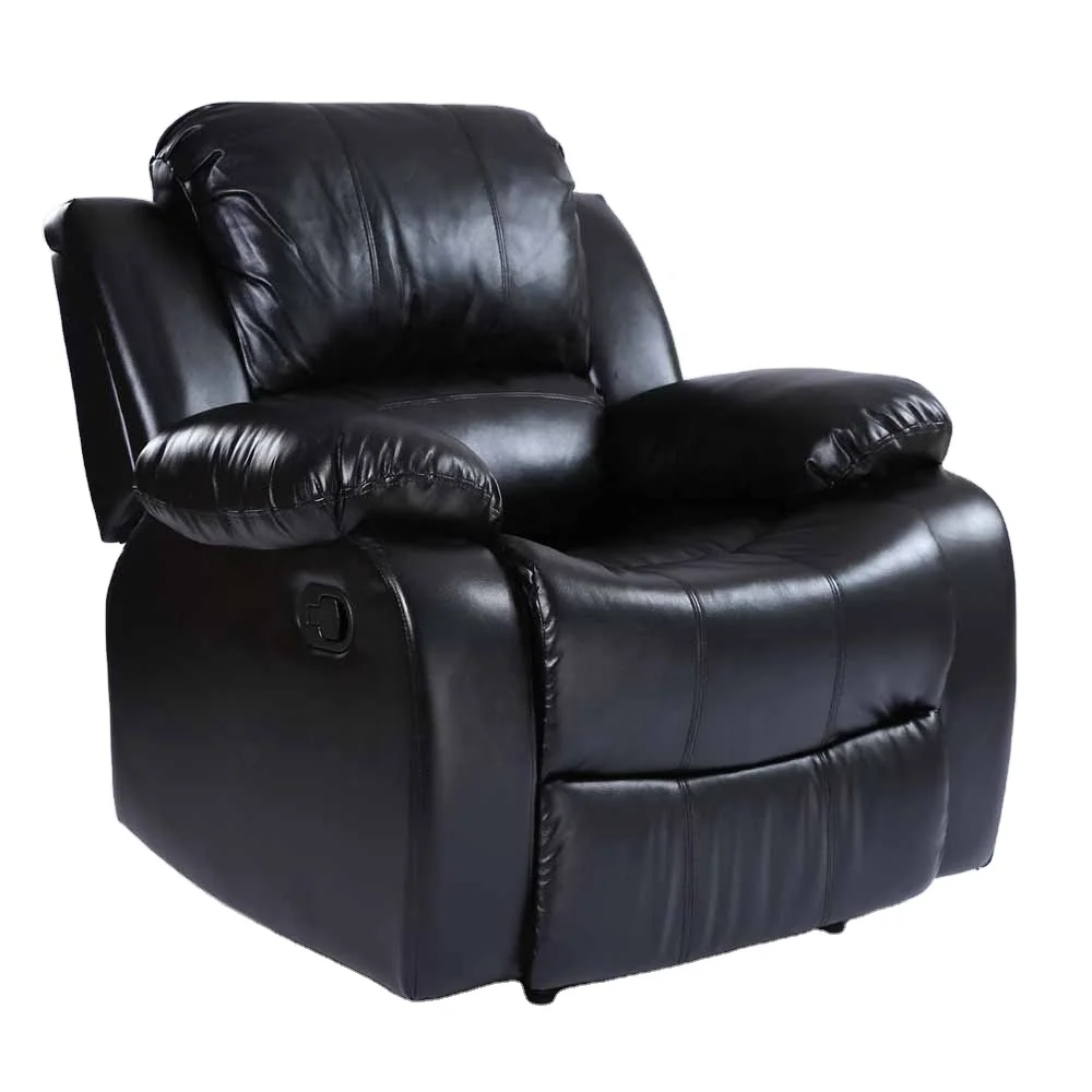 

Single black leather cinema seat, Philippine lounge chair