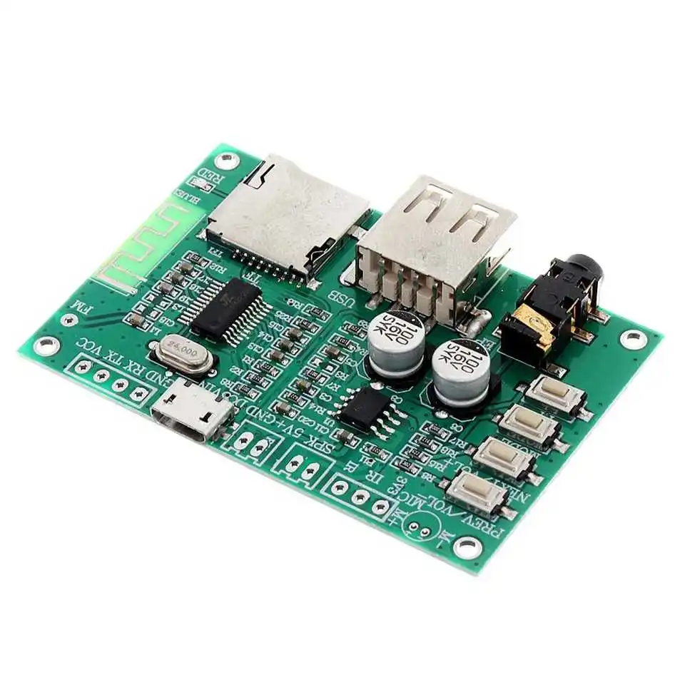 BT201 dual-mode 5.0 wireless receiving module lossless power amplifier board car speaker DIY headset TF card U disk