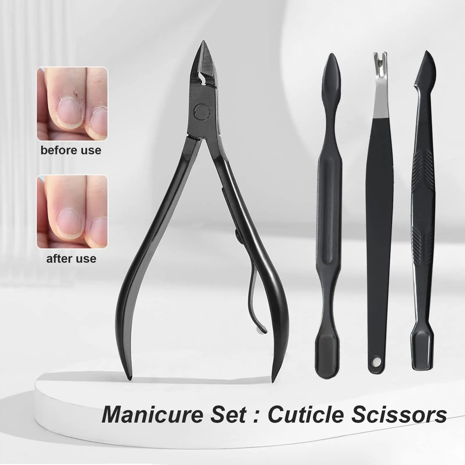 Dynamics Professional Nail Clipper Kit Manicure Set Nail Cutter Pedicure Blackhead Blemish Eyelash Makeup Facial Care Tool