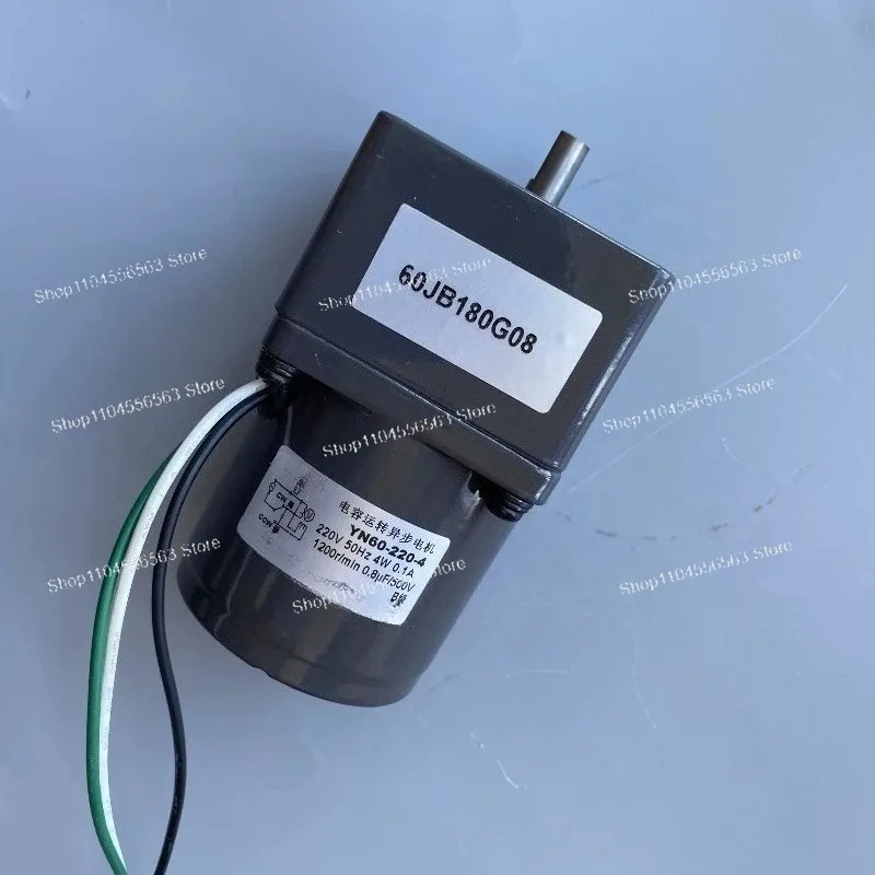 Small Single-Phase Induction Gear Motor 220V 50Hz 4W 0.1A 60JB180G YN60-220-4