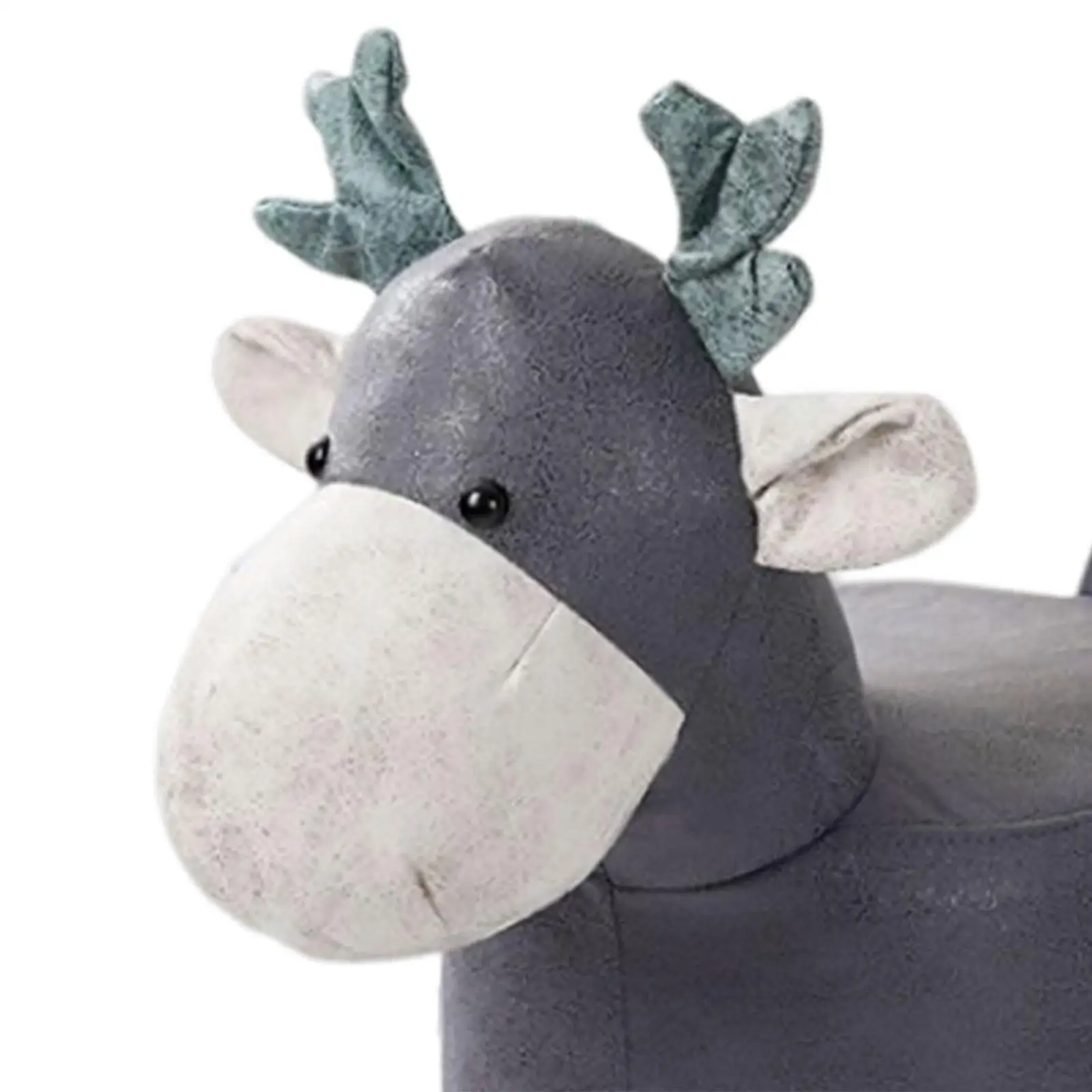 Animal Footstool Footrest Ottoman Room Decor Deer Bench for Living Room, Porch, Playroom