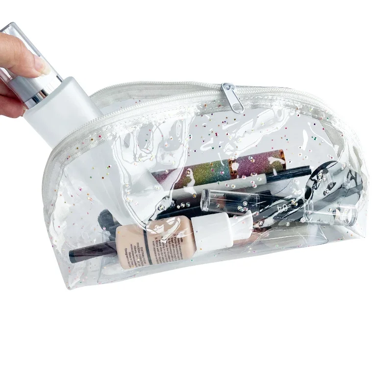 Women Cosmetic Organizer Portable Travel Wash Bag Simple Style Female Transparent Waterproof Makeup Storage Pouch Beauty Case