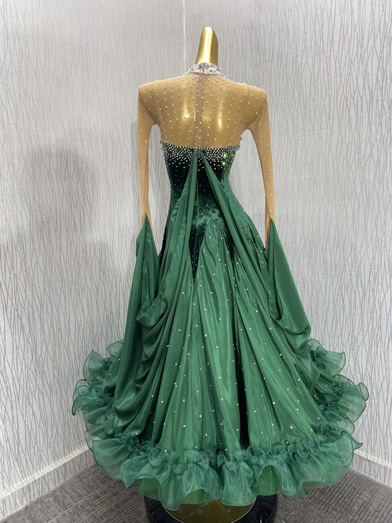 Customized ballroom dance dress us 8 Women swing Standard Dance Dress ballroom dress for Competition modern dance dress green - AliExpress Customized ballroom dance dress us 8 Women swing Standard Dance Dress ballroom dress for Competition modern dance dress green - AliExpress