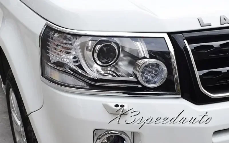 

Free Shipping Chromed Front Head Light Cover Trim For Land Rover Freelander 2 2013-2015