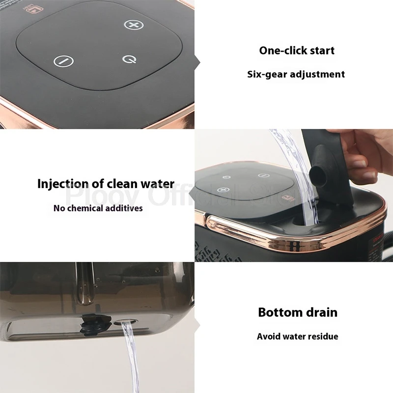 High Temp Steam Cleaner 105℃ Sterilization 4bar Pressure For Kitchen Heavy Oil Range Hood Gap Deep Cleaning Portable Efficient