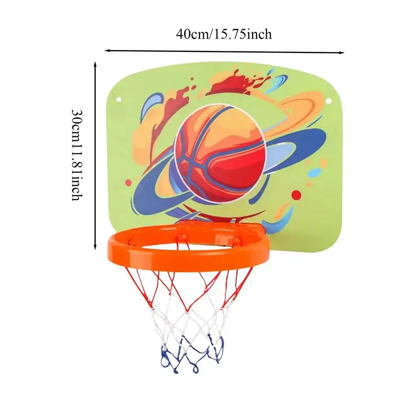 Aros de montaje en pared plegables para niños, aro de baloncesto interior iluminado, aro de baloncesto ajustable para dormitorio, aro portátil sobre la puerta