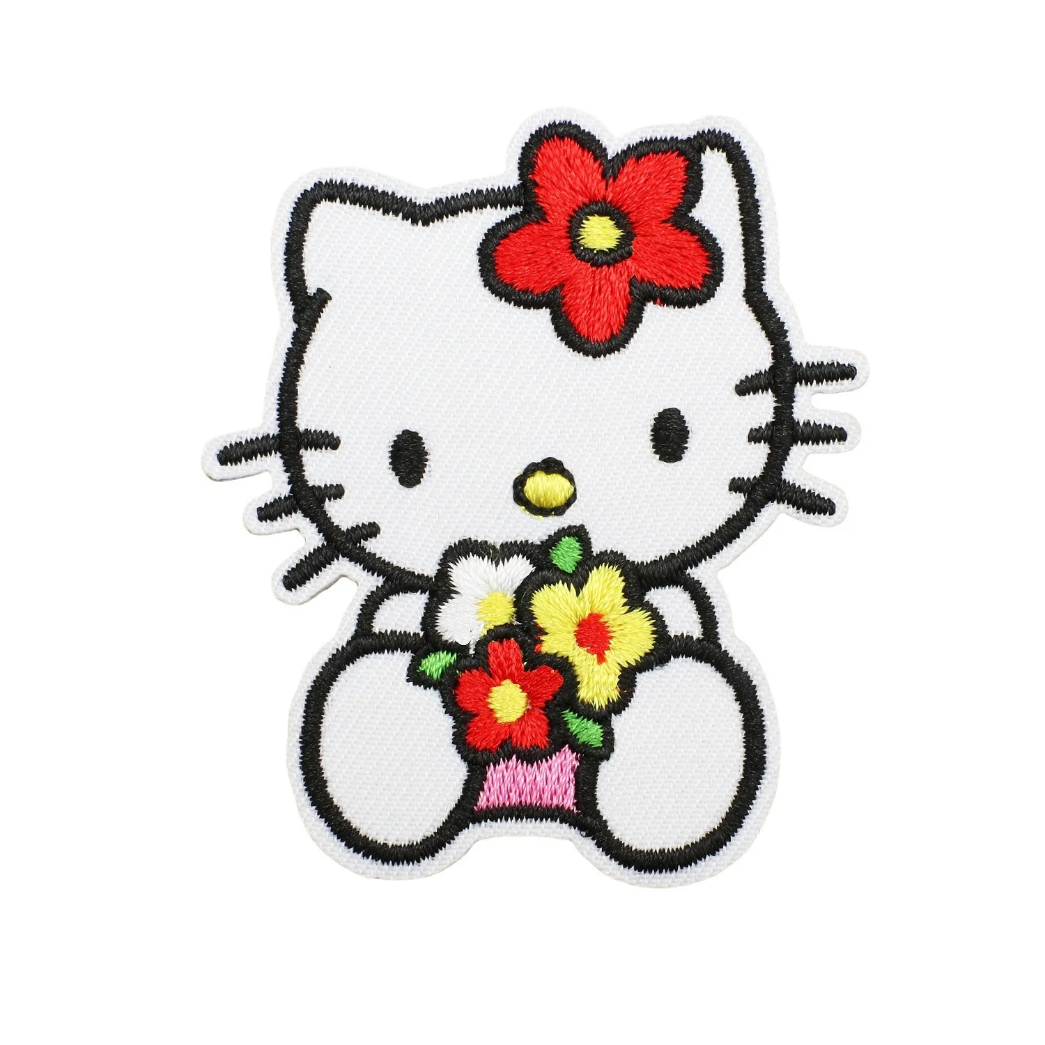 Sanrio Anime HelloKitty pegatinas de ropa bordadas para niños pegatinas de parche decoración DIY decoración de ropa de ordenador