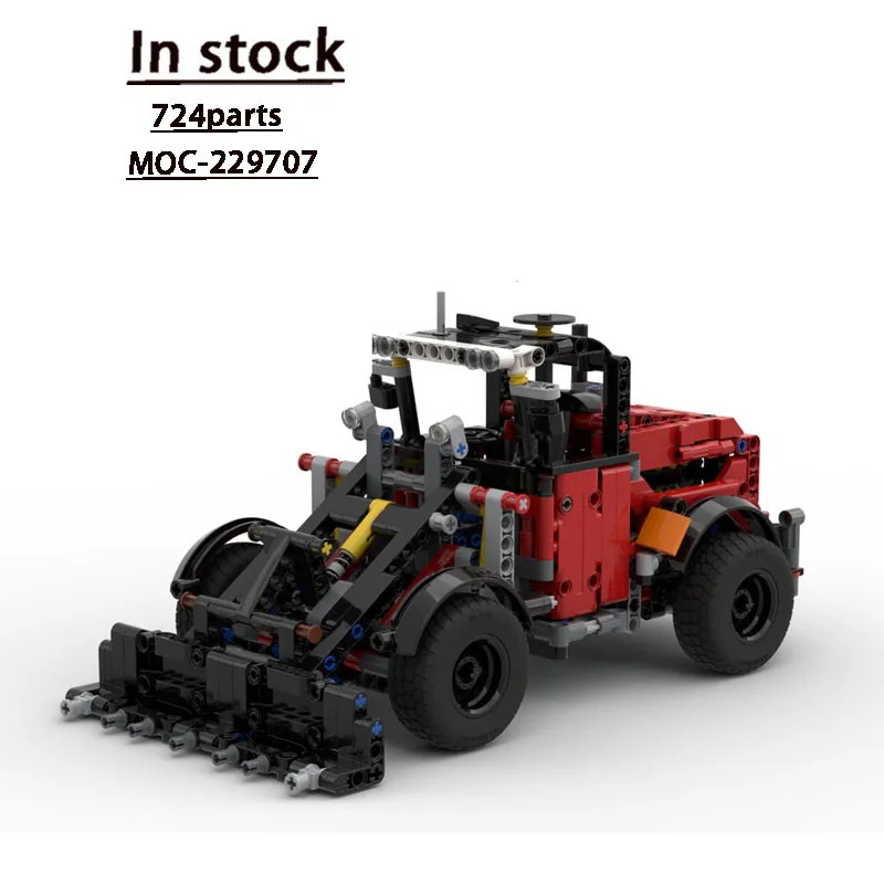 

MOC-229707 Classic New Front Loader Truck Building Block Model, 724Pieces, Birthday and Christmas Toy Gift for Boys and Children