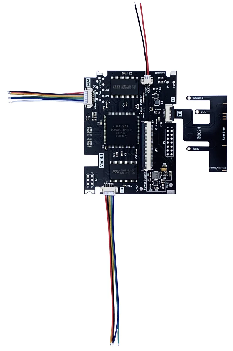 2023 New V4 LCD Screen HighLit Full Display VGA Out Mod Highlight Adjustable Brightness LCD Kits For SEGA Game Gear GG Console