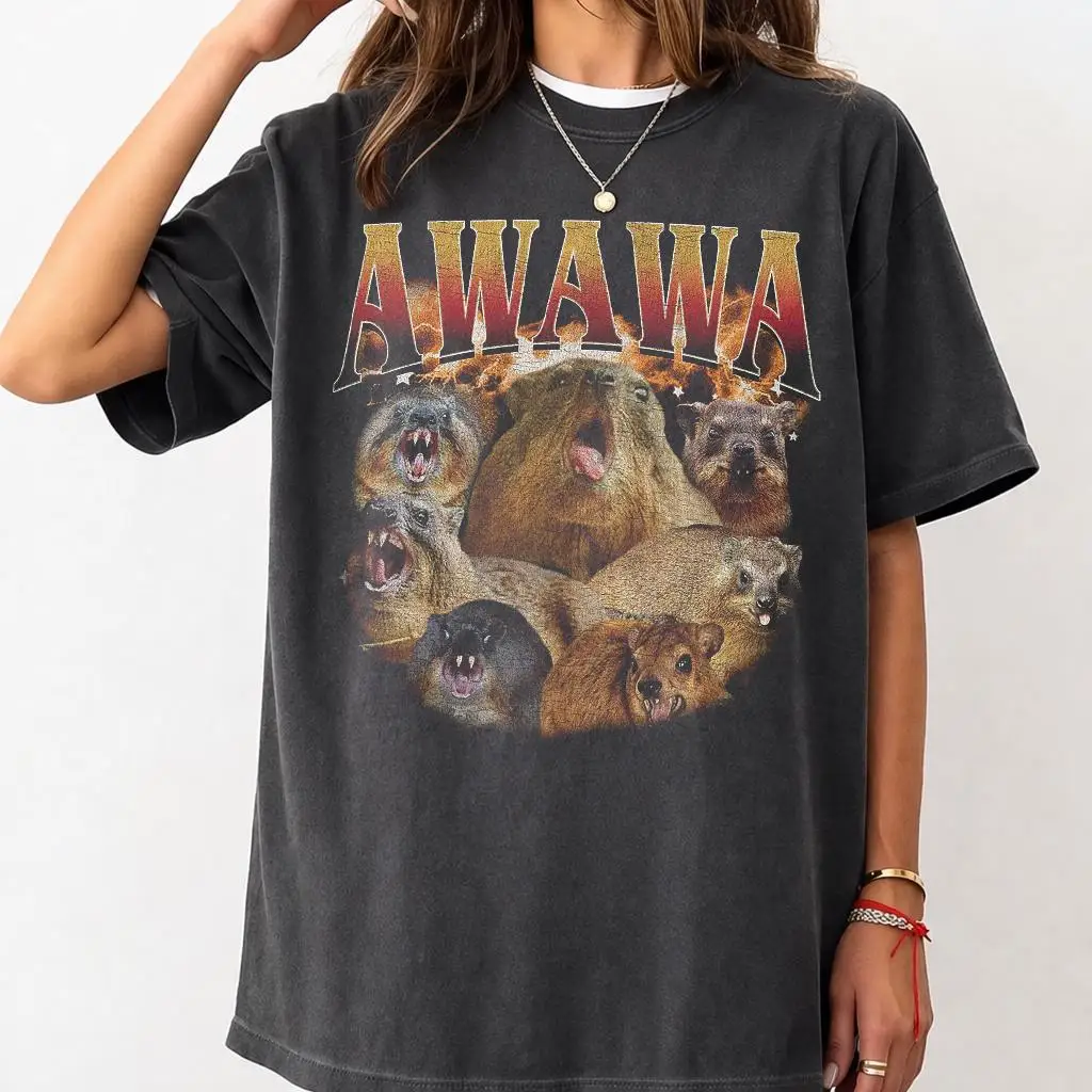 AIWA WA Capybara Shirt, Funny Animal Meme Tee, Capybara Lover Gift, Viral Rodent Graphic Shirt, Cute Wildlife Tee