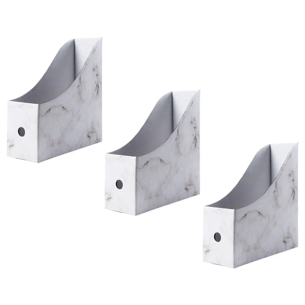 1Set Simple Assembly Paper File Holder Desktop Organizer for Documents Papers Books Magazines Office School Desk Storage Rack