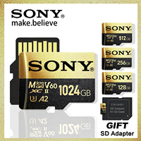 Sony Micro TF SD Card  Extreme SD Memory Card 128GB TF Flash Cards 1TB 512GB 256GB A2 U3 V30 SD For Xiaomi Phone Computer