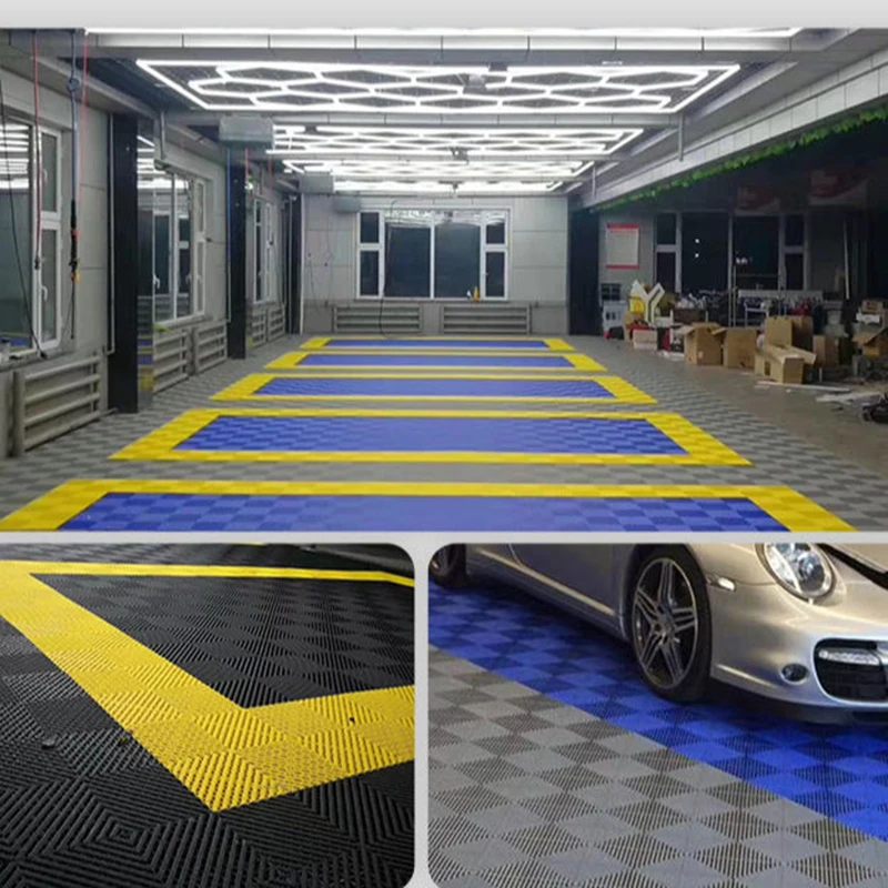 

New Design Competitive Price Customization Polyester plastic pp interlocking garage tiles flooring Factory China