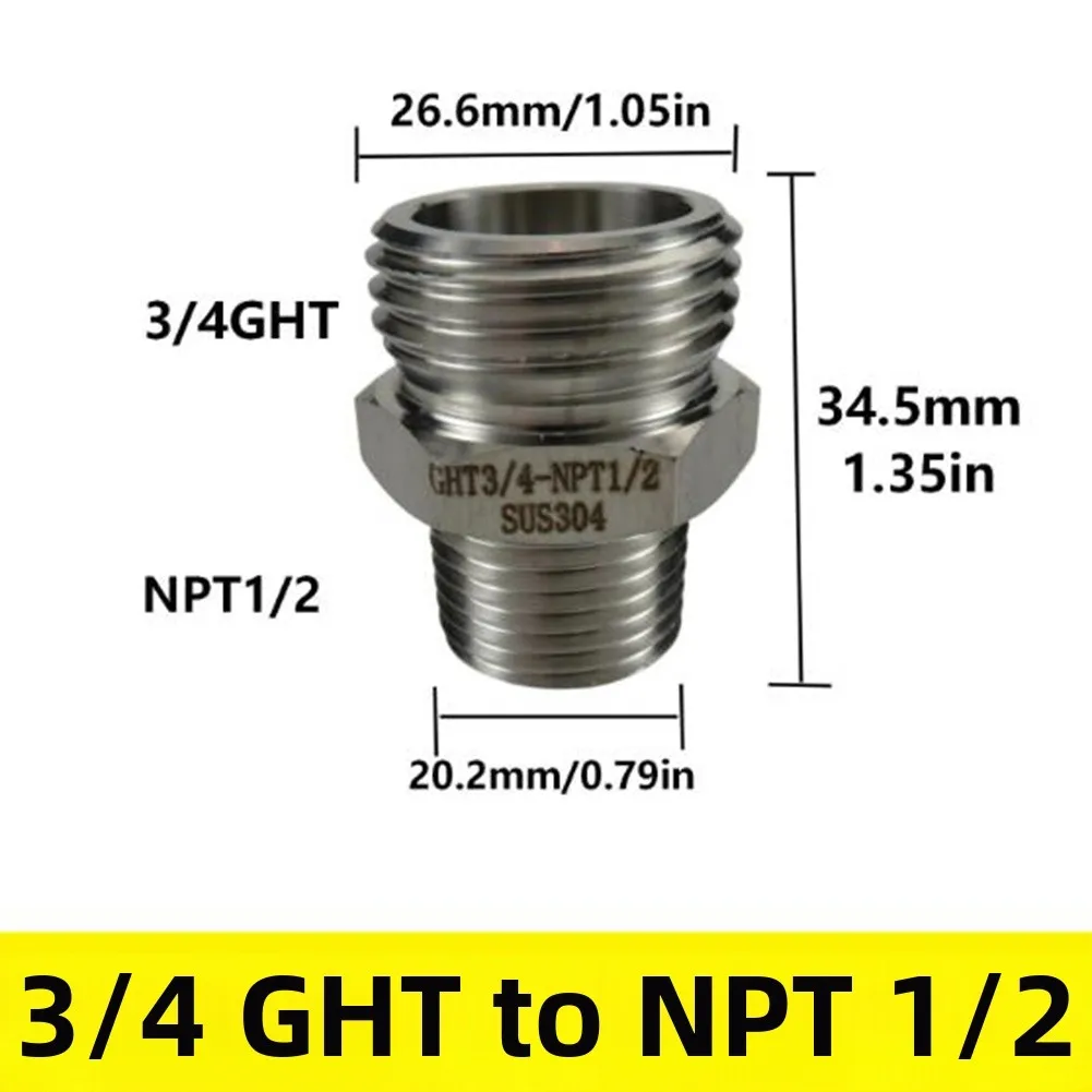 Forged Fitting Hex Bushing As Shown 304 Stainless Steel Hose Adapter Garden Hose Adapter 304 Stainless Steel Hexagonal Shape
