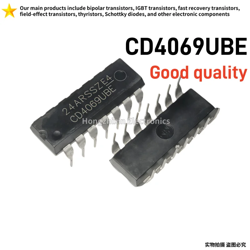 10PCS New CD4069 CD4069BE CD4069UBE Six Non Gate/Inverter DIP-14