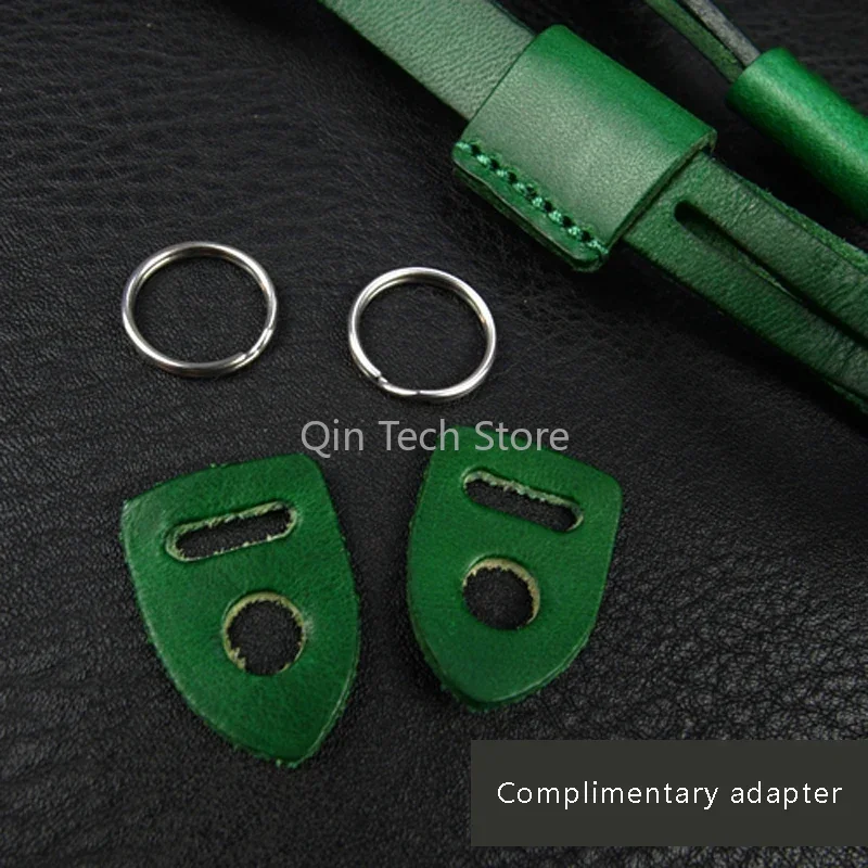 소니 루믹스 니콘 캐논 후지필름 라이카용 수제 가죽 소가죽 카메라 넥 스트랩 카메라 운반 벨트 DSLR 스트랩 그립 밴드