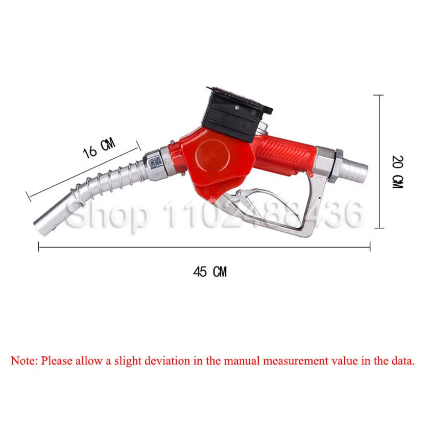 K28 Digital Flow Meter Fueling Nozzle Diesel Kerosene Gasoline Fuel Gun Oil Fill Nozzle Refuel Injection Tools New