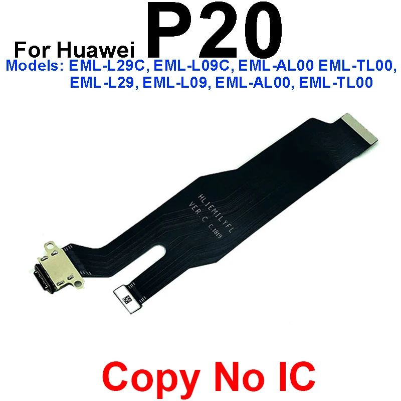 USB Charger Board For Huawei P8 P9 P10 P20 P30 Pro Plus Lite 2017 USB Charging Port Dock Connector Flex Cable Parts