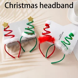 Merry Christmas Decorations For Home Christmas Tree Headband Hair Accessories Xmas New Year Decor