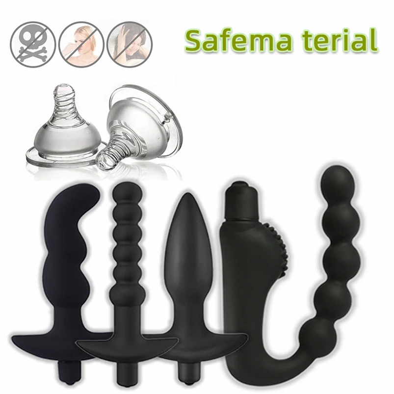 Anal Plug Vibrator Dildo Butt Plug With Vibration Thrusting Prostate Massager Adult Anal Training Sex Set For Men Couples I123W