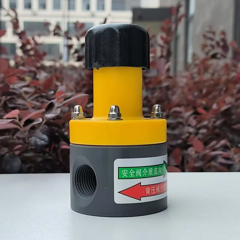 UPVC Back Pressure Safety Relief Valve 1/2"-2-1/2", Corrosion-Resistant Plastic One-Way Valve for Dosing Pumps view 3